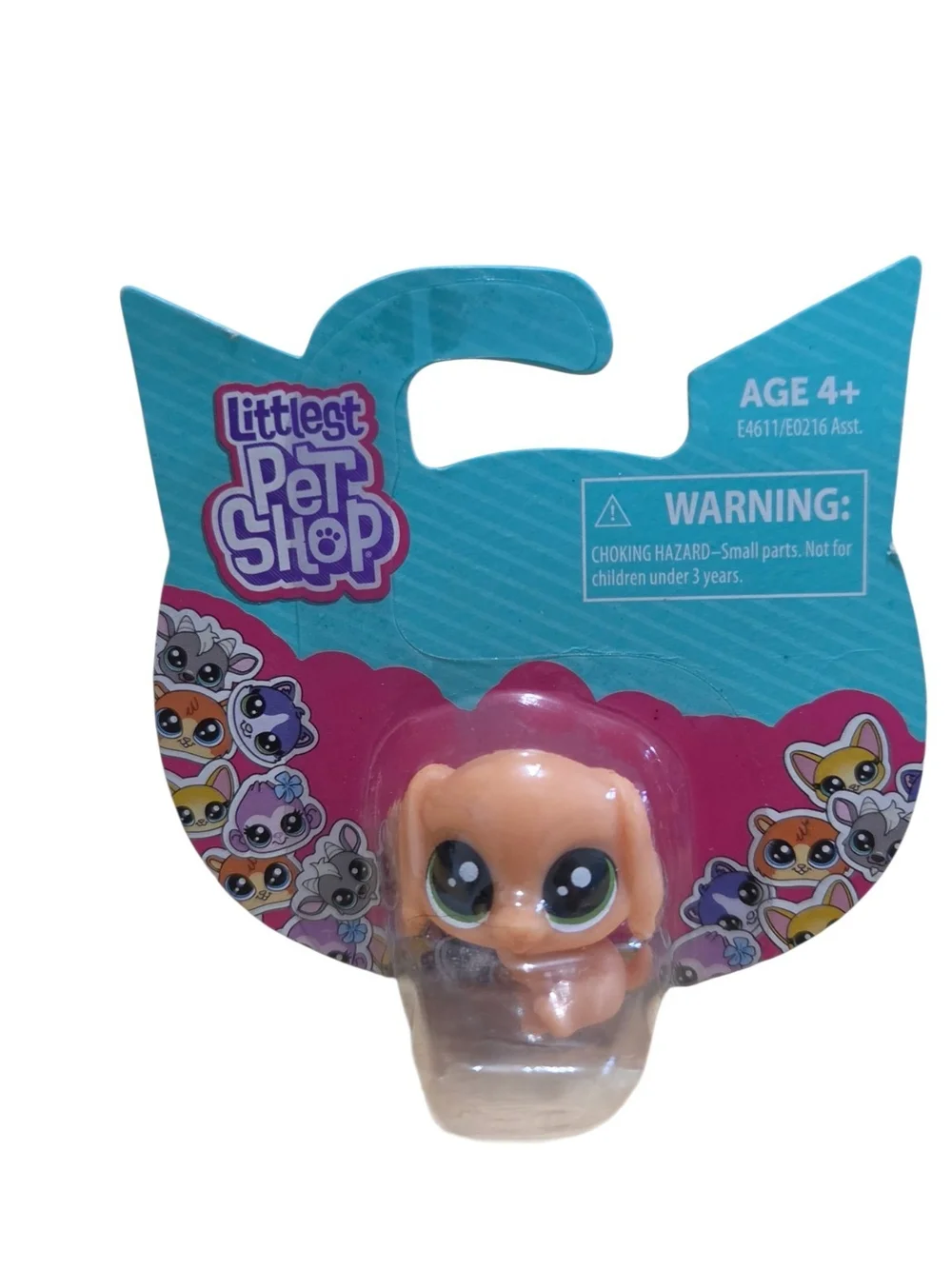 Littlest Pet Shop Peach Orange Puppy Figure